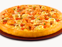 Jaffna special chillie prawn pizza large [2-4 People]