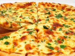 Garlic pizza large [2-4 People]