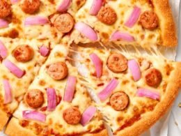 Chicken sausage pizza large [2-4 People]